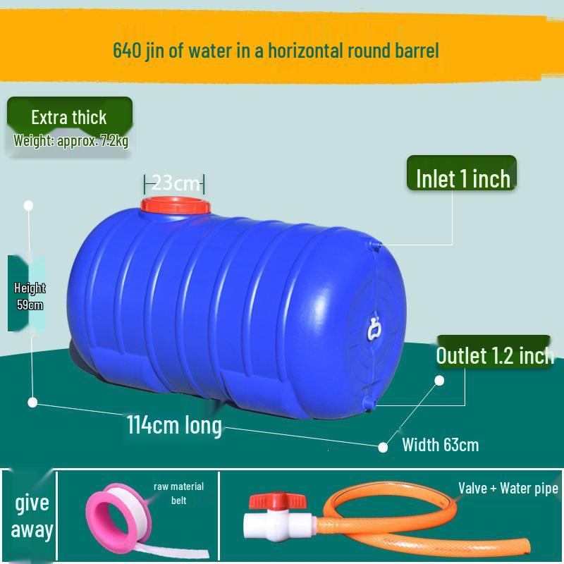 Lebensmittelechter Kunststoff-Wassertank mit großer Kapazität - Horizontal rechteckiges Design für den Heimgebrauch