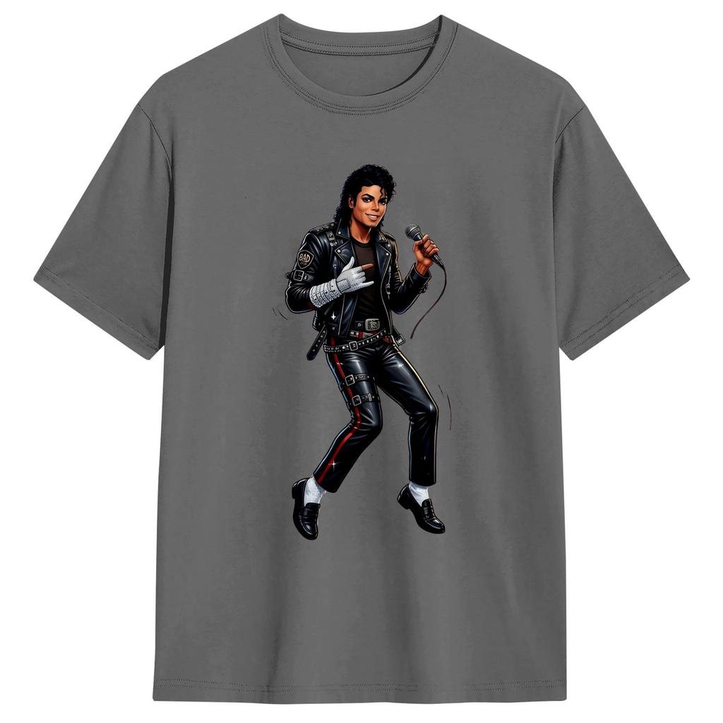 Streetwear T Shirt Beach MMichael JJackson Star Popular T Shirts Pure Cotton Tshirt for Unisex Y2K Retro Short Sleeve Tops