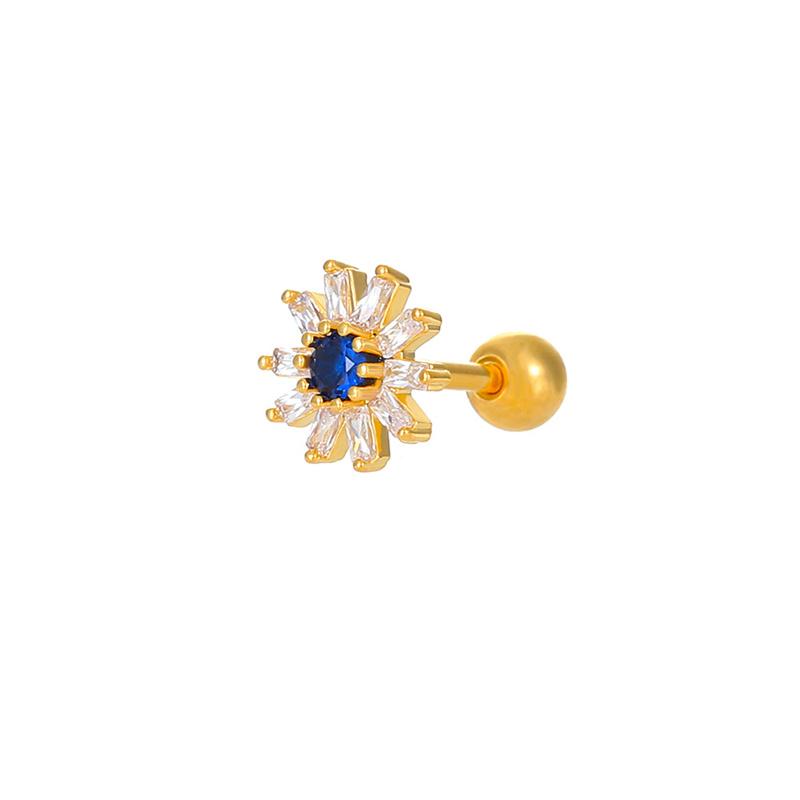 

1 шт., серьги-гвоздики с цветком и цирконием, милые модные женские серьги-гвоздики из нержавеющей стали для девочек, серьги-гвоздики, ювелирные изделия, подарки 7