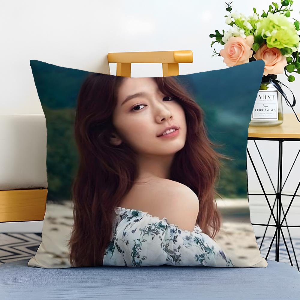Actress Sweet P-Park Shin Hye Cushion Cover Washable Linen Pillowcase Soft For Sofa Bed Cozy Home Room Decor
