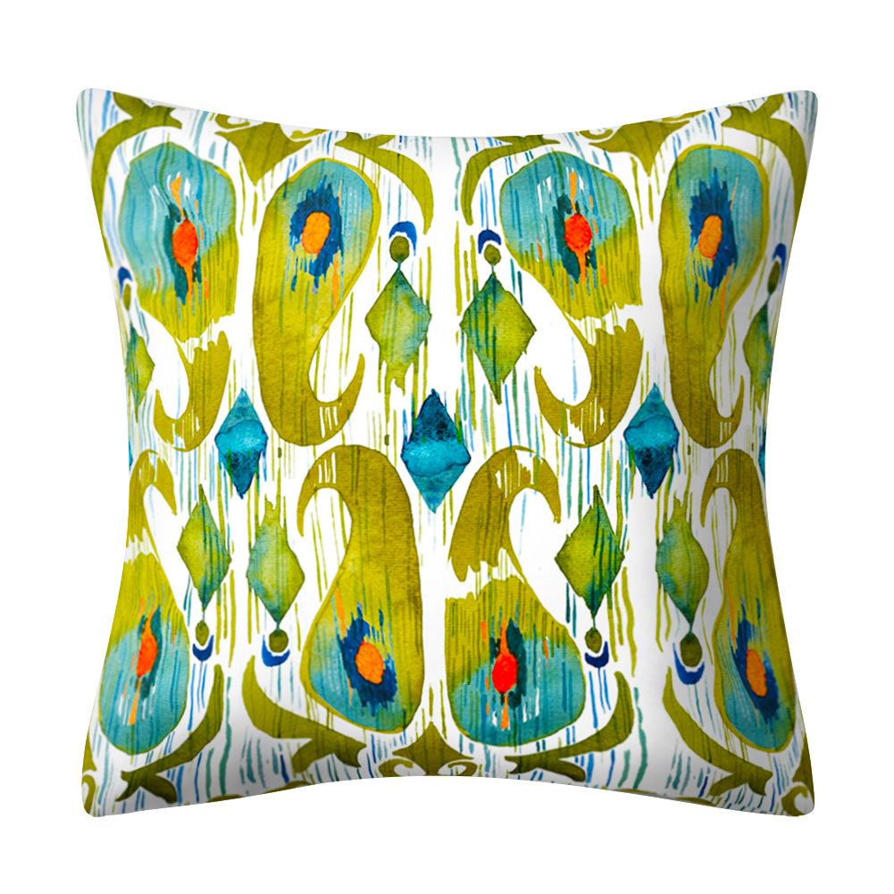 

Водонепроницаемая льняная наволочка с принтом, уличная подушка 45 * 45Cm without pillow core