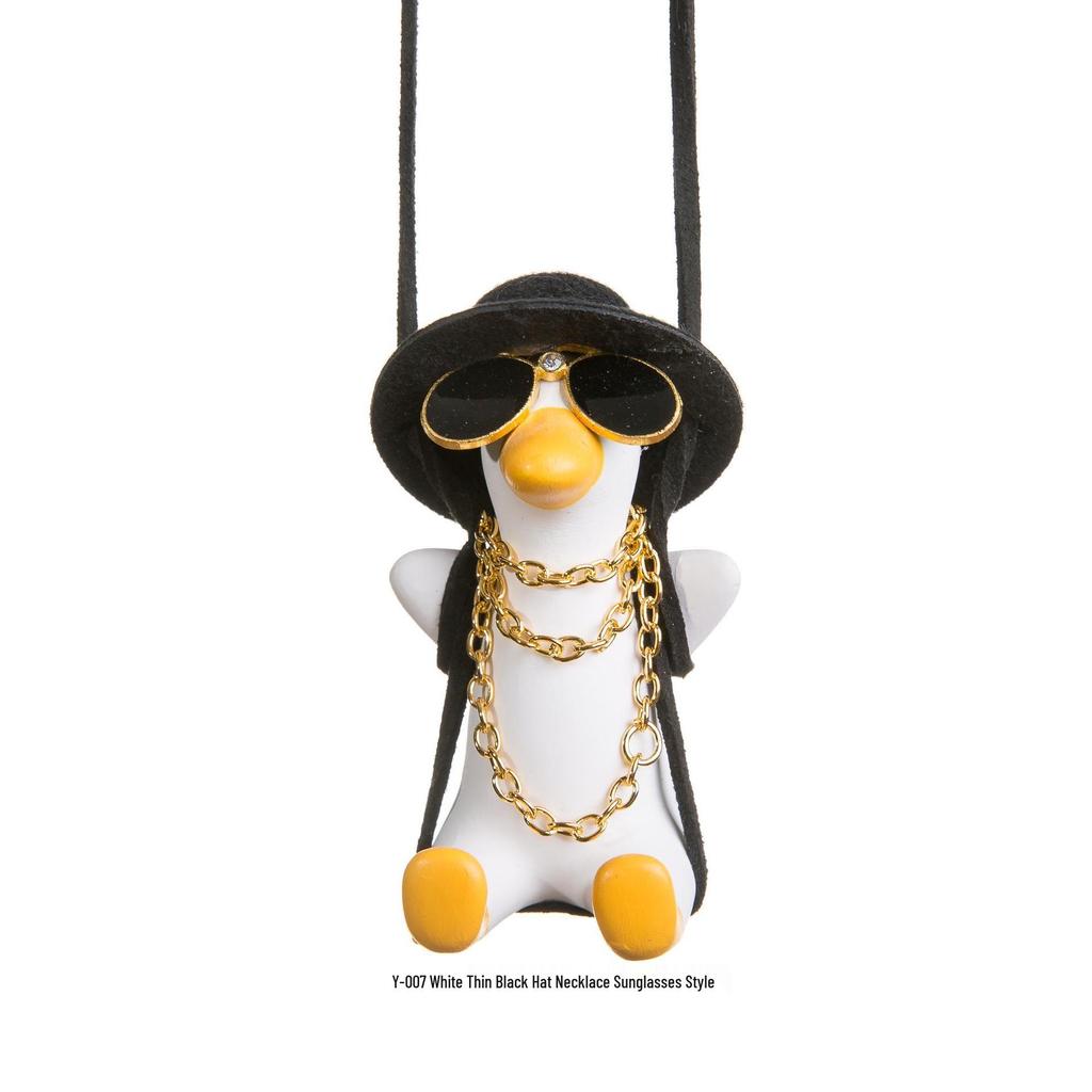 White Hanging Aromatherapy Duck Car Ornament
