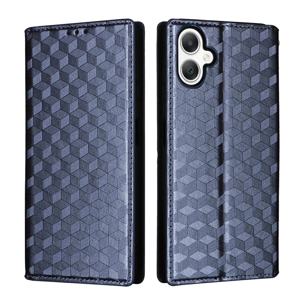 For Samsung Galaxy A07 4G Case Wallet Rhombus Imprint Leather Phone Cover