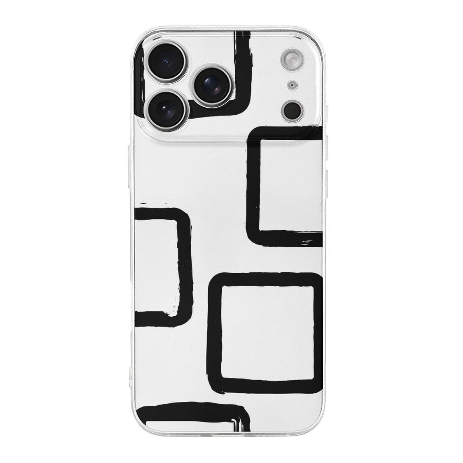 

1 Pack For iPhone 17 Series TPU Phone Case Clear Scratch-Resistant Matte Design, Daily Protection IPHONE-17ProMax белый