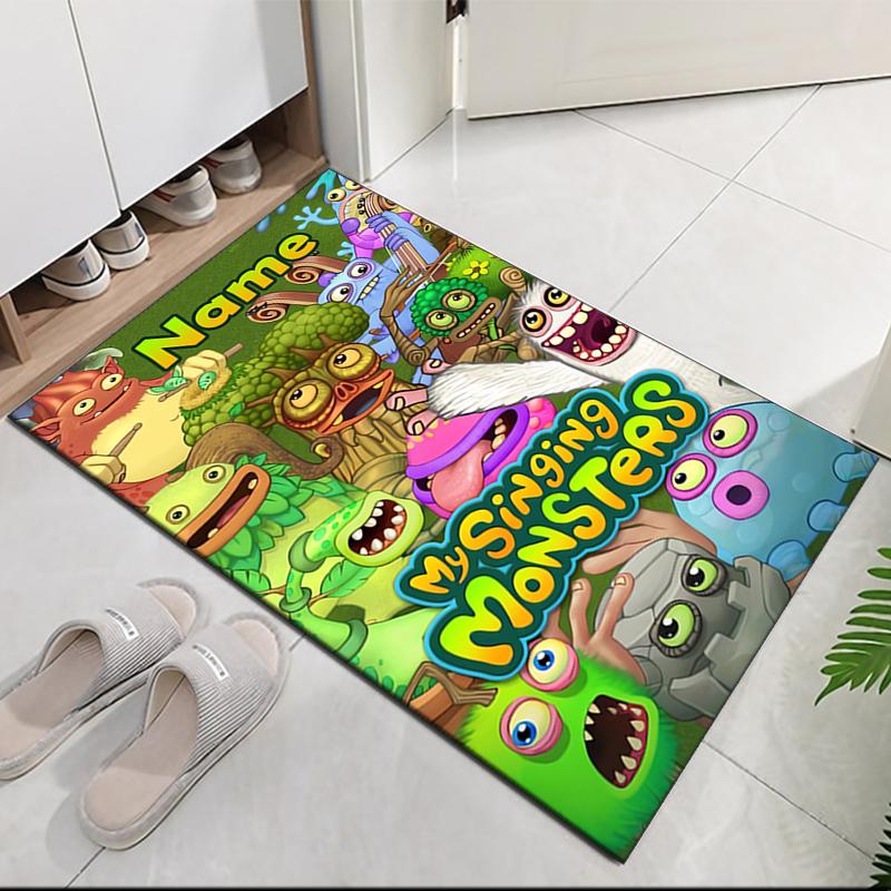 Tappeto Stampato Personalizzato My Singing Monsters Playground, per Sedia da Ufficio Soggiorno Camera da Letto Cucina Decorazioni Regali.
