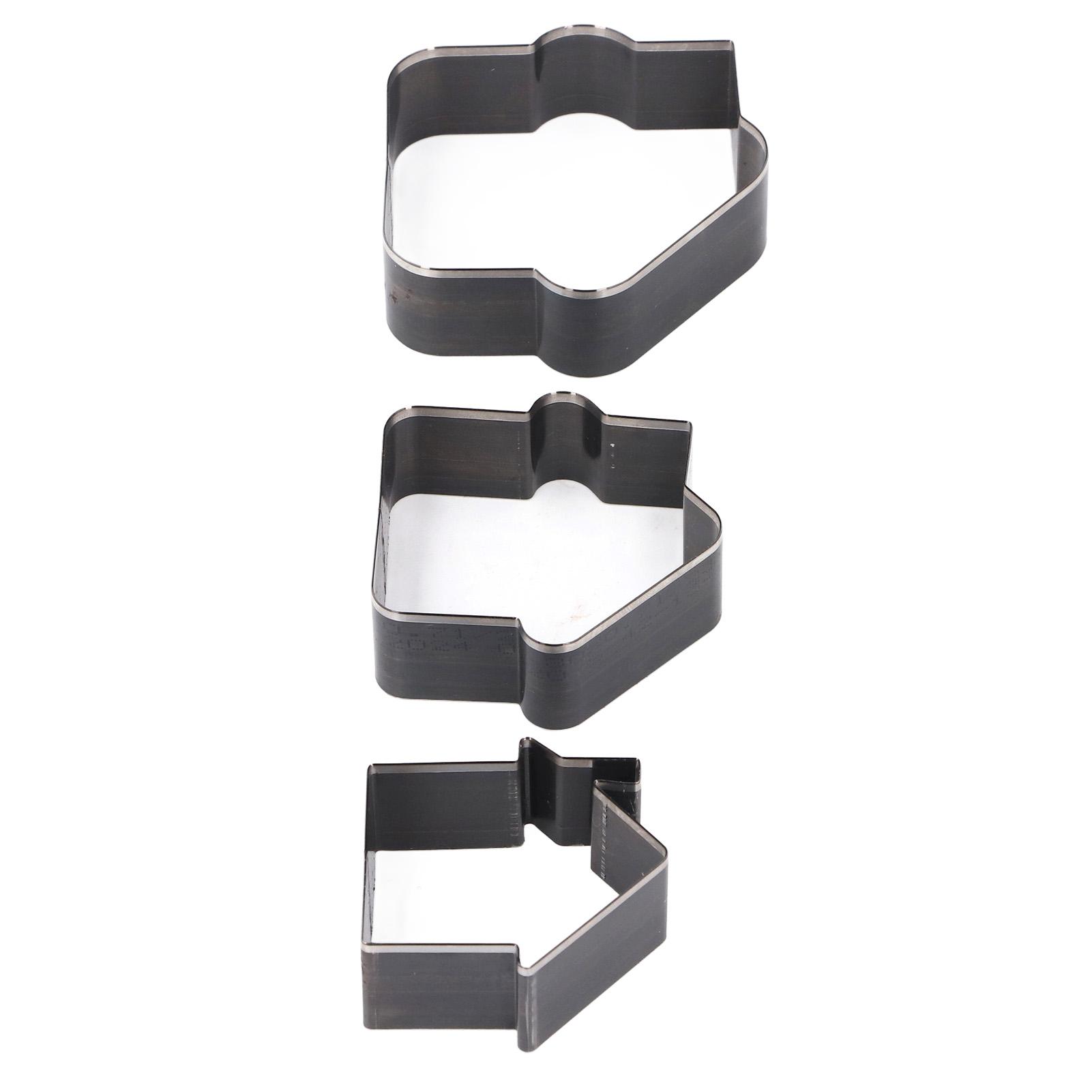 

3 шт. Кожаные вырубные штампы Легированная сталь 73 62 52 мм Форма дома Кожаные вырубные штампы Инструмент для формовки ремесел