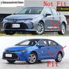 Car Front Bumper Corner Strip Protection Cover Trim ABS Chrome / Carbon Fiber Accessories For Toyota Corolla E210  - 2025