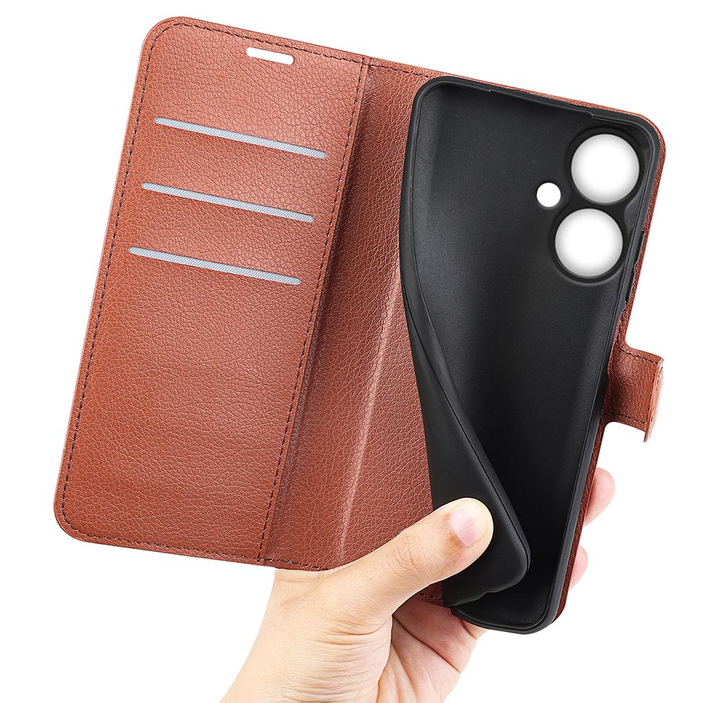 For Xiaomi Redmi 13C 5G/Redmi 13R 5G Case Leather Phone Cover Litchi Texture