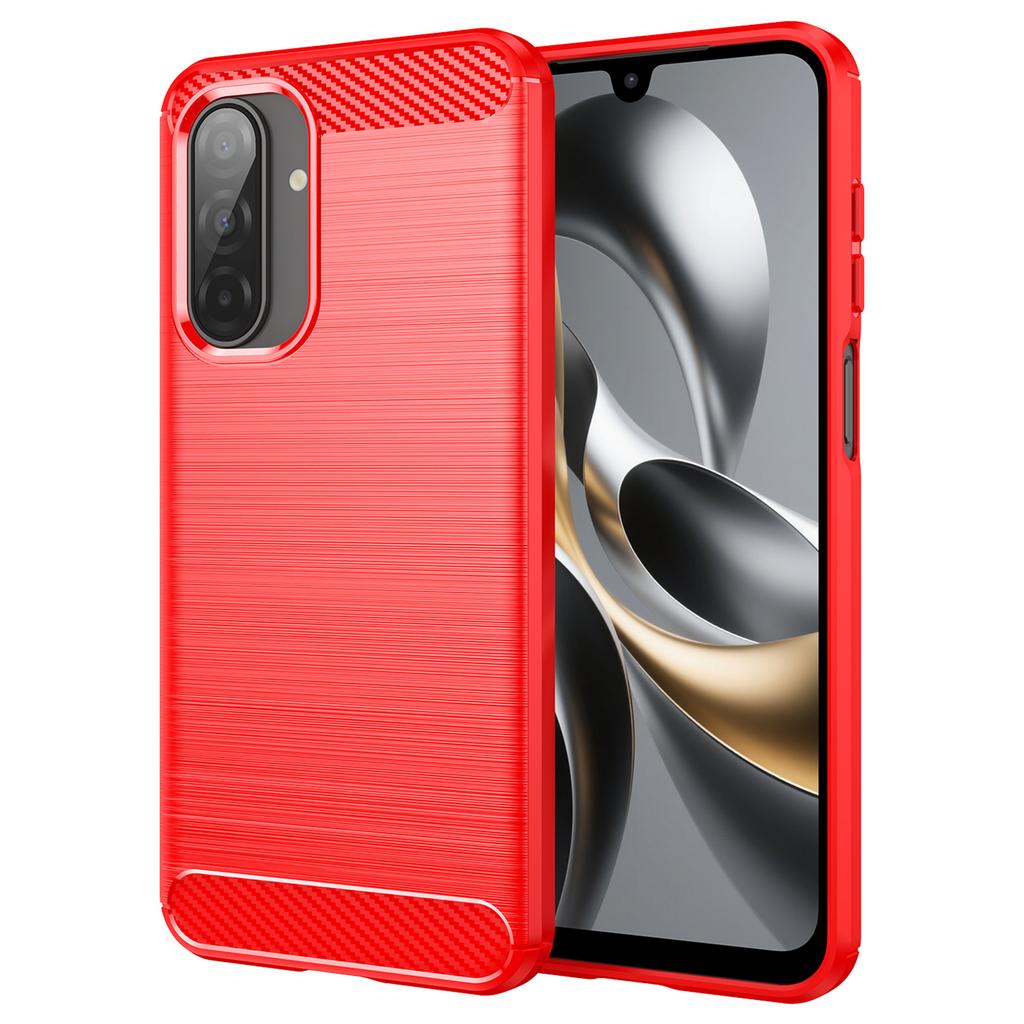 For Samsung Galaxy A17 Case Protective Phone Cover Carbon Fiber Texture Brushed