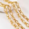 No Fade 2M 1M 0.5M Stainless Steel Twisted Circular Link Chain Thick Grinding Chains for DIY Necklaces Bracelets Jewelry Making