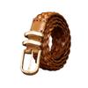 Personalized Fashion Trend, Hand-Woven Belt For Women, Free Punching, Versatile Retro Pure Cowhide Woven Genuine Leather Belt For Women