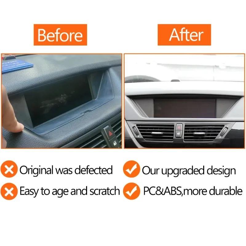 Car Interior Display Viewing Screen Instrument Panel CID Trim Cover For BMW X1 E84 2009-2015 51452991264,51459257640