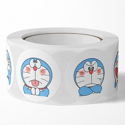 500 Fogli Cartone Animato Doraemon Adesivi Giocattolo Adesivi Autoadesivi per Bambini Adesivi Carini Kawaii Rotolo Regali per Bambini