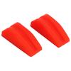 2Pcs Archery Bow Shock Absorber Rubber Noise Vibration Reduction Lightweight Bright Color Bow String Groove Damper Red