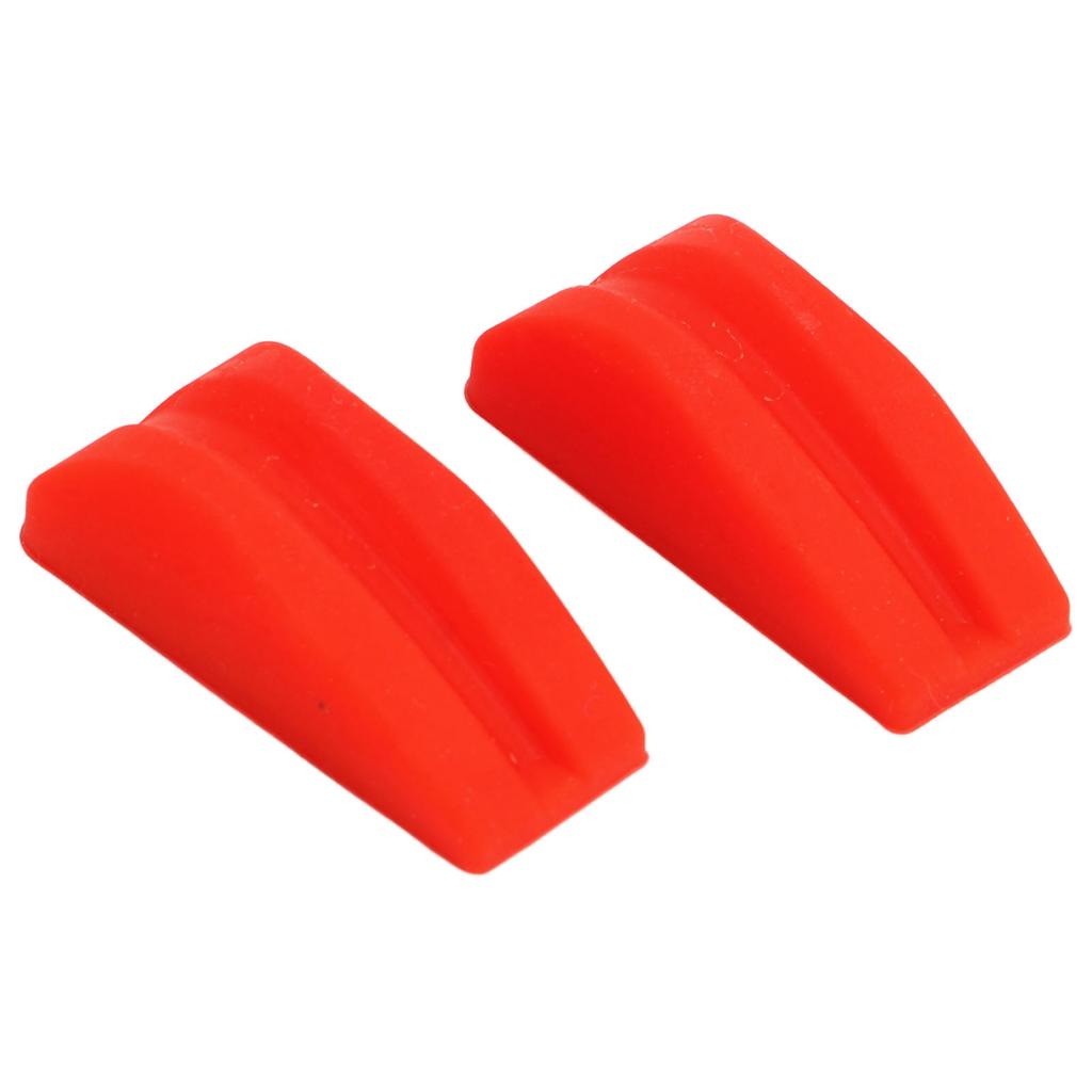2Pcs Archery Bow Shock Absorber Rubber Noise Vibration Reduction Lightweight Bright Color Bow String Groove Damper Red