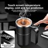 Automatic Stirring Coffee Cup with Temperature Display, Rechargeable Coffee Mug, 13.5oz Self-Stirring Mug with Lid, Stainless Steel Smart Mixing Cup
