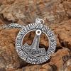 Nordic Viking Rune Pendant - Pirate Hammer Symbol Accessory