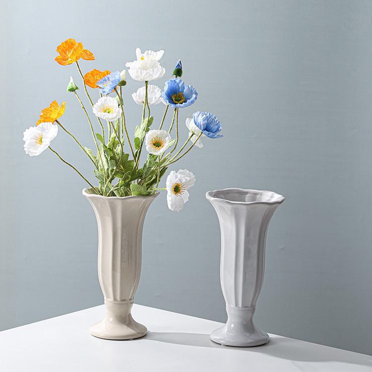 Keramikvase, hydroponische Vase, Blumenarrangement, Heimdekoration, Desktop-Ornamente, Gartendekoration