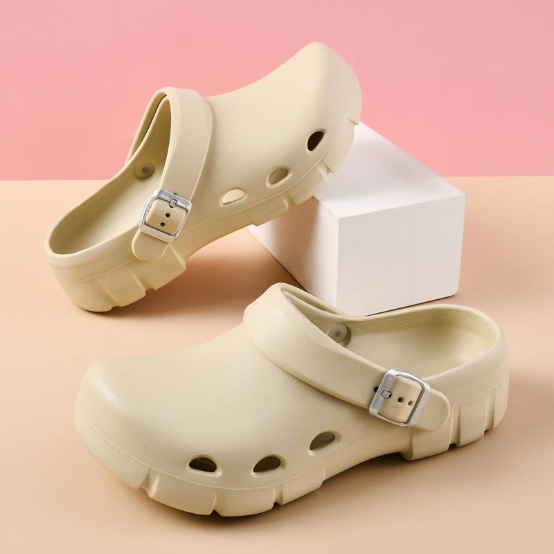 Hole Shoes Women's Summer Couple Indoor Bathroom Bath Non-slip Home Household Soft Bottom Eva Cool Slippers Men