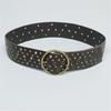 Pin Buckle Waist Belt with Rivet Adjustable Waist Belt for Women Jean Skirt Coat