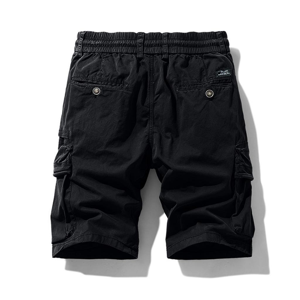Men's Casual Wear Multiple Pockets Five-pocket Pants Mid- Pants