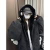Men's Autumn/Winter Velvet Leather Jacket: High Street, Hong Kong, Japanese Harajuku, Korean Style, Trendy & Loose.