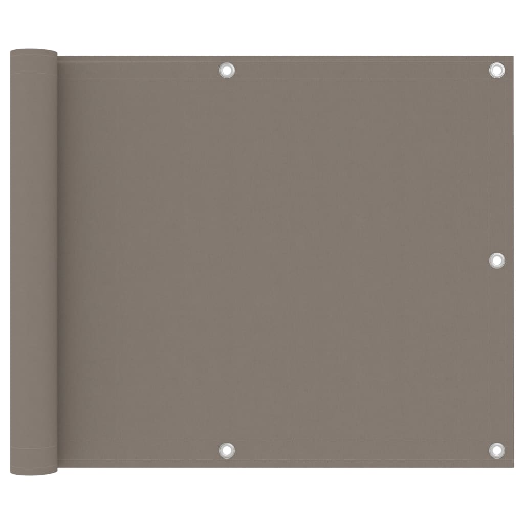 Balcony Privacy Screen Taupe 75 X 300 Cm Oxford Fabric