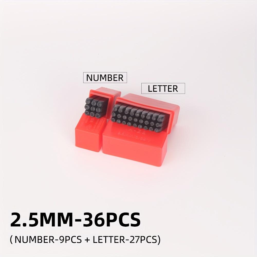 36pcs/set Leather Punching Stamp Set, A-Z, 0-9, Letters & Numbers Steel Stamper, DIY Leather Crafting, Sculpture, Engraving Tool