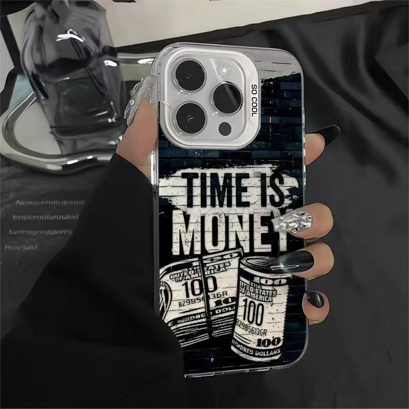 American Dollar Pattern Anti Drop Matte Hard Protective Phone Case For Apple Iphone