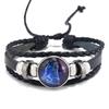 Bracciale Coppia Corda Mano 12 Costellazioni Multistrato Intrecciato Luminoso Gioiello, Unisex, San Valentino, Regalo di Compleanno
