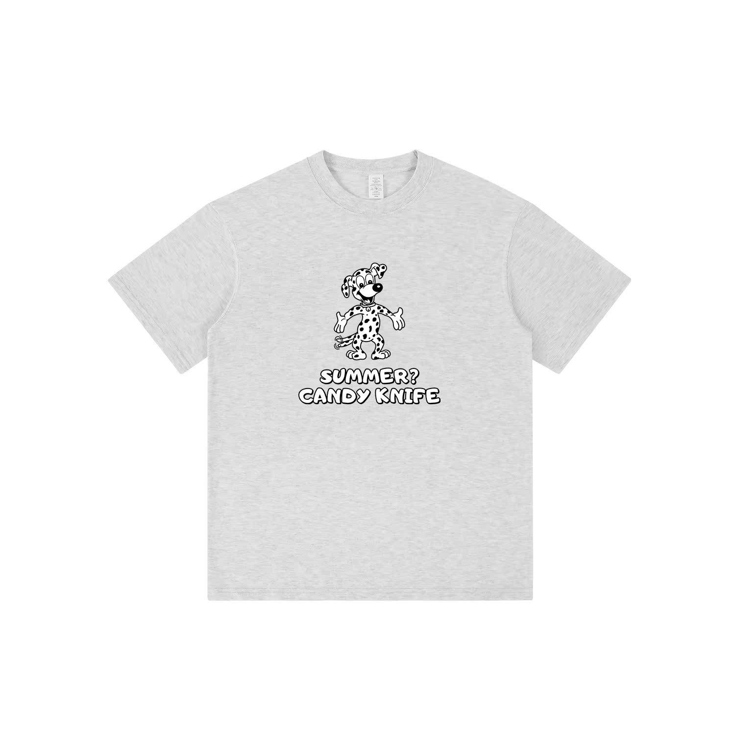 

Унисекс футболка из плотного хлопка с принтом далматинца в парном стиле XL хизер серый