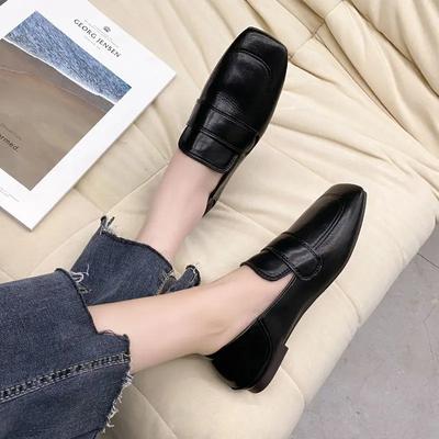 Modne Damskie Obuwie Wsuwane Biurowe Damskie Płaskie Buty Kwadratowy Nosek Wygodne i Eleganckie 2025 Lato Luksusowa Marka Promocja Wakacje
