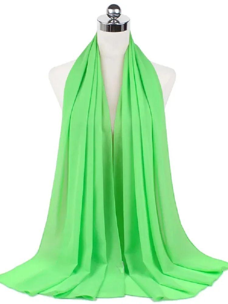 New Fashion Women Solid Chiffon Headscarf Ready To Wear Instant Hijab Scarf Muslim Shawl Islamic Hijabs Arab Wrap Head Scarves