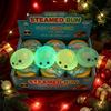 Luminous Dumplings Christmas buns with Box  Colorful Slow Rebound Stress Relief Bun for Holiday 2026 Christmas Party Gifts