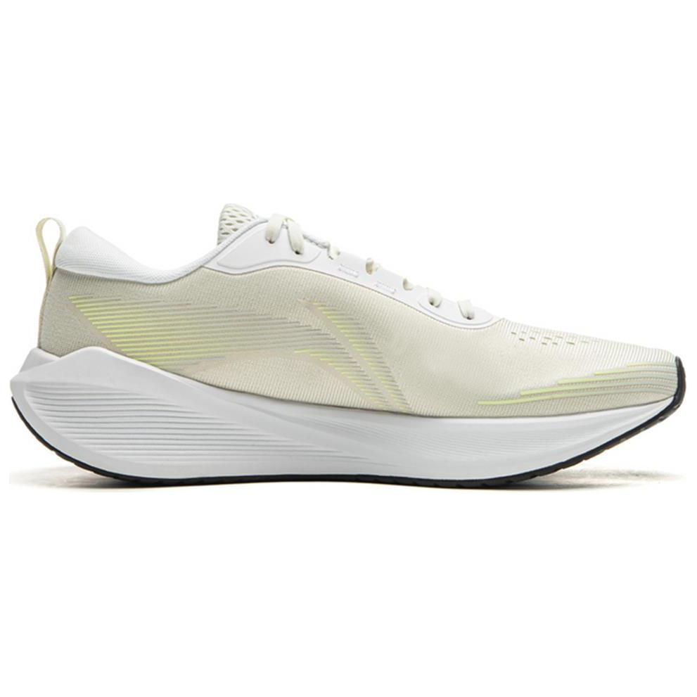 New LiNing Riding The Wind Cushioning Slip Resistant Low Top Running Shoes Men's Beige Yellow AGLU321-2