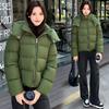 New Hooded Thickened Short Fashion Cotton Clothes Women's Winter Small Warm Bread Clothes Cotton Coat