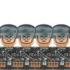 Ww2 Military German Soldiers Figures Helmet Building Blocks Army Infantry Warrior Gunner Armour Cannon Vest Weapons Bricks Toys