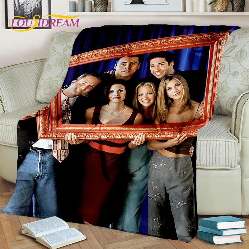 Friends Classics TV 3D  Blanket,Soft Throw Blanket for Home Bedroom Bed Sofa Picnic Travel Office Cover Rest Blanket Kids Gift