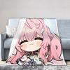 Cute Wuthering Waves Game Throw Blanket Warm Soft Funny Blanket For Bedroom Picnic Flannel Bedspread Bed Cover