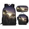 Classic Popular Novelty skibidi Toilet Man 3D Print 3pcs/Set Student School Bags Laptop Daypack Backpack Lunch bag Pencil Case