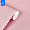 Linen Texture Self-Adhesive Waterproof Wallpaper for Bedroom & Living Room - Thickened, Solid Color, Moisture-Proof, Simple Design.