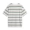 Li Ning CF Water Flow Full Print Striped Round Neck Loose Comfortable Cool Short Sleeve T-Shirt Men T-Shirts Standard-White ATSU631-2