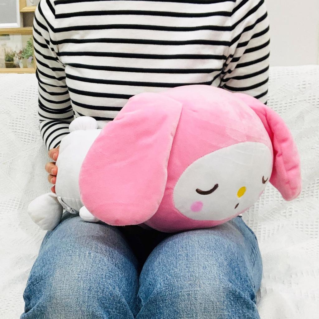 MORIPiLO My Melody Body Sanrio Dararin Art Sleeping Pillow Micro Large Plush by Morishita Makura Pillow, Characters, (M), Approx. 45cm, Skin-Friendly