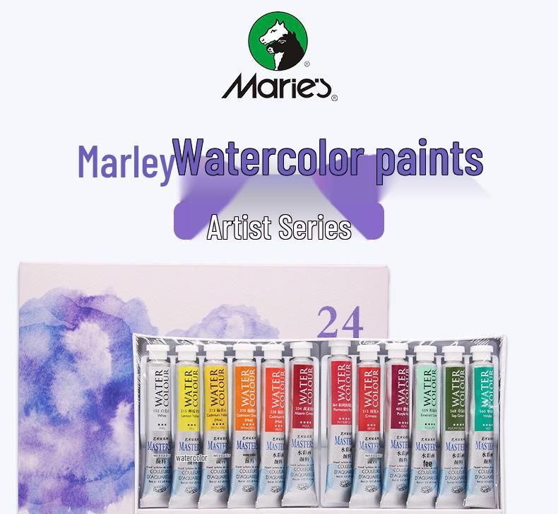 Mali Artist 24-Color Watercolor Paint Set – Professional Discount