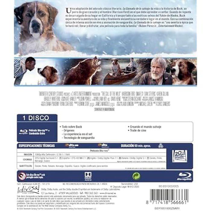 Blu-ray - call of the wild - région libre - import - pas de doublage français