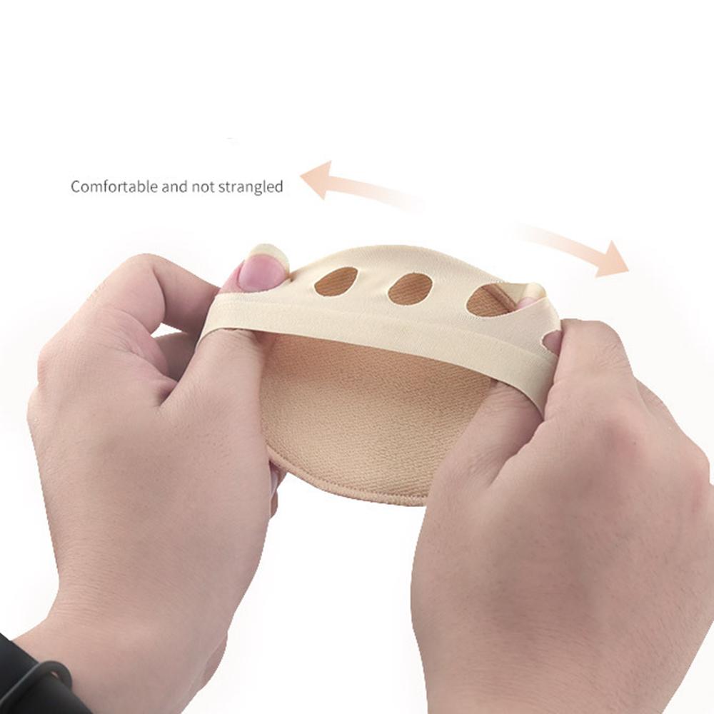 Silk Invisible Bamboo Sponge Anti-slip Forefoot Foot Pad Open Toe Socks Half Socks Sock Slippers