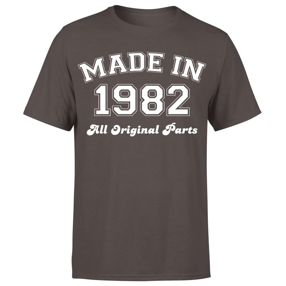 Made in 1982 All Original Parts TShirt 43rd Birthday Unisexs Gift Ideas
