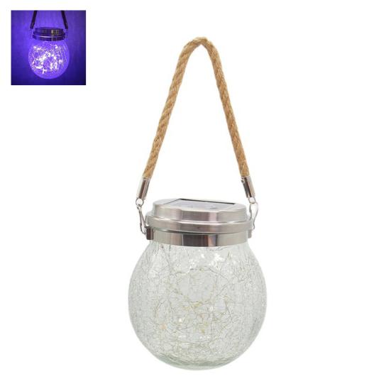 

Solar Crack Light LED Lamp with Lanyard Automatic On/Off Waterproof Easy Installation Outdoor Hanging Lamp Garden Decoration