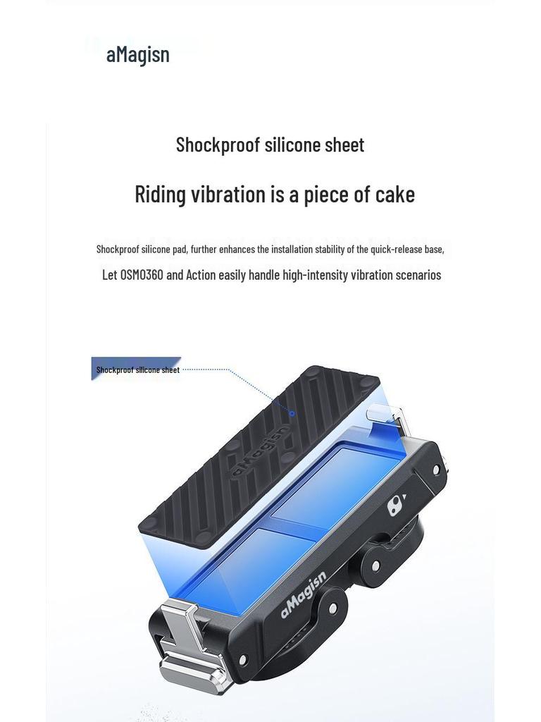 Amayingshi Insta360 GO Ultra Magnetic Quick-Release Metal Base Accessories