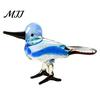 Crystal Glass Bird Collectibles Hand Blown Figurines, Colorful Mini Statues, Art Unique Crafts for Shelves Animal Ornaments Tea Table Bookshelf